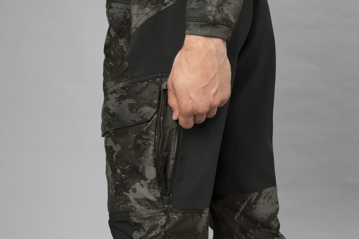 Harkila Noctyx Camo zwarte stille broek