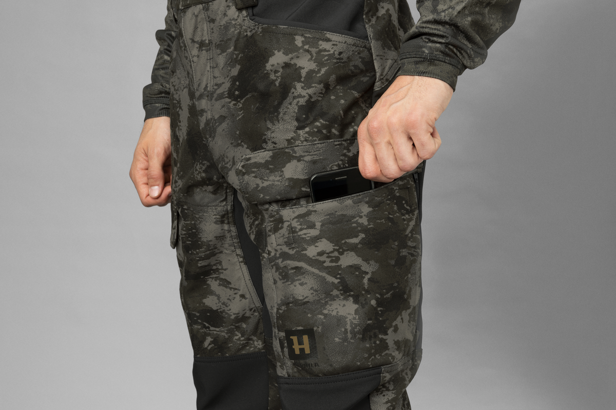Harkila Noctyx Camo zwarte stille broek