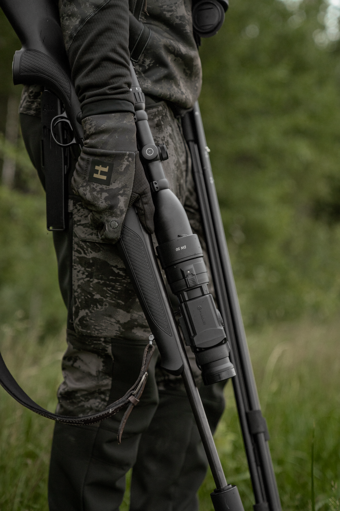 Harkila Noctyx Camo zwarte stille broek