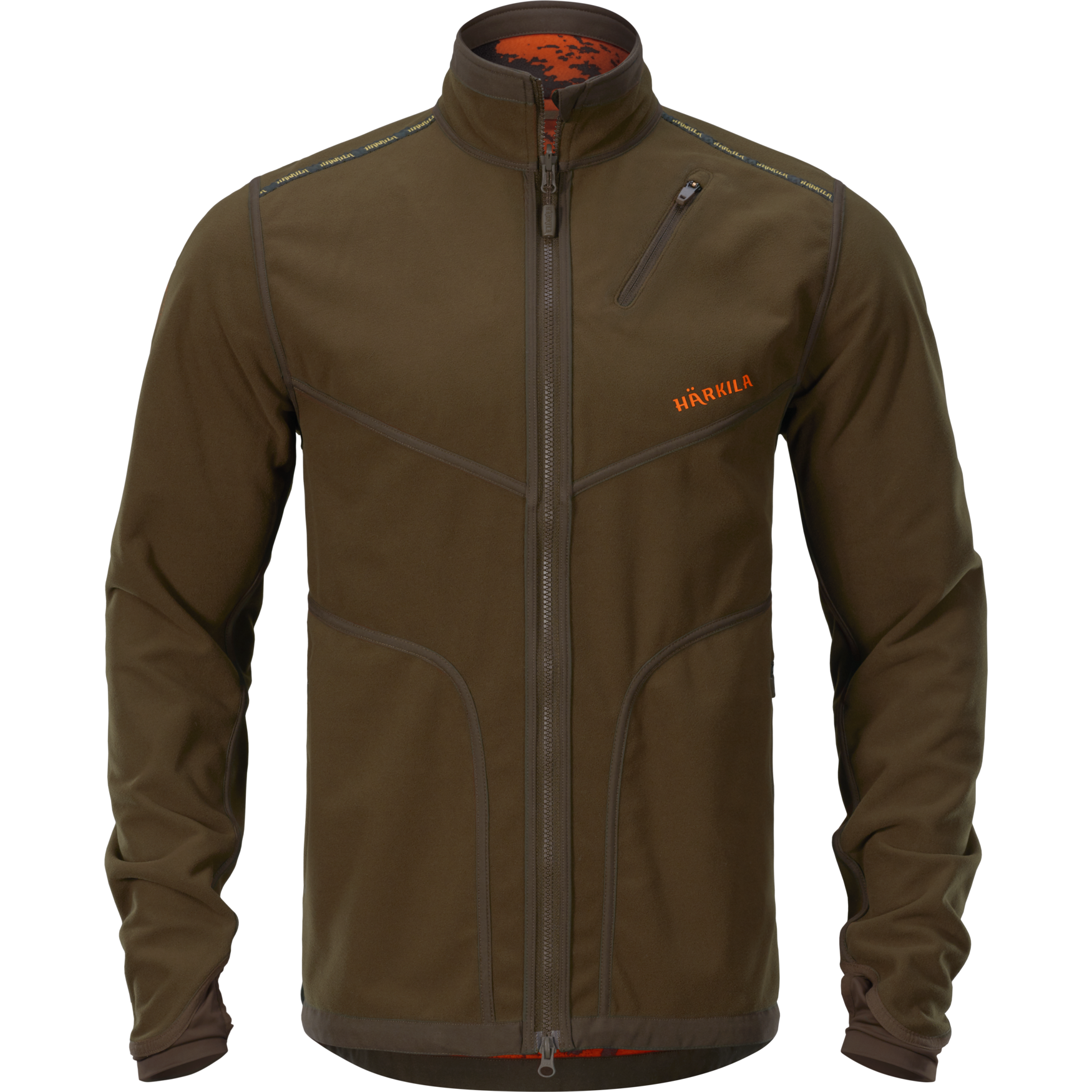 Harkila Wildboar Pro Reversible WSP Jacket Willow Green/Axis MSP Wildboar Orange
