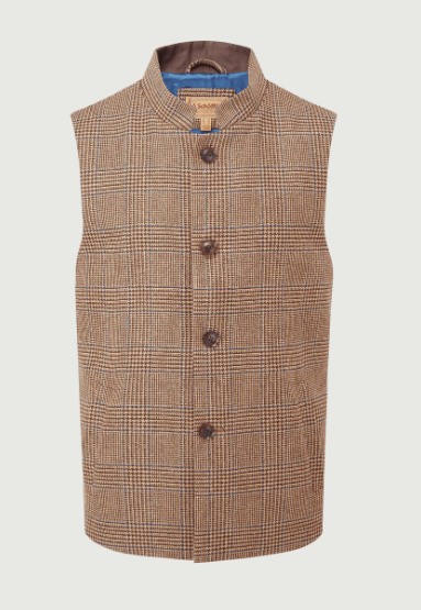 Schoffel Berwick gilet tweed loden green