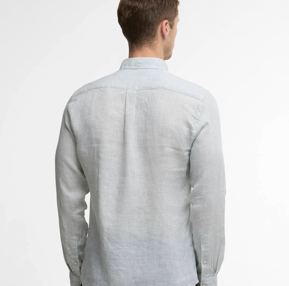 Barbour hemd lin olive