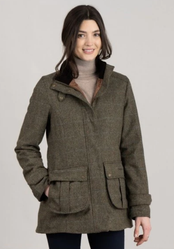 Barbour tweed jas dames
