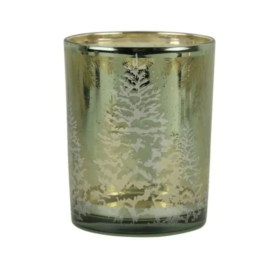 Mars & More photophore en verre sapin vert medium 12cm