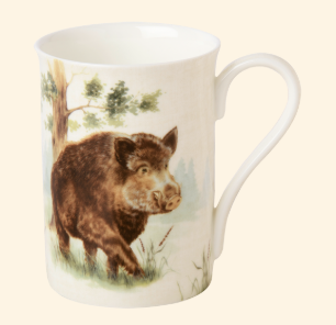 Fritzmann Mug porcelaine motif sanglier