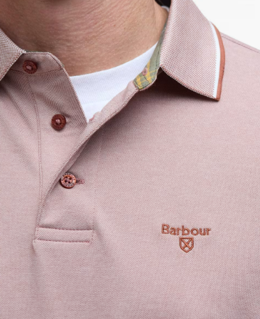 Barbour Polo Man Donker Roest