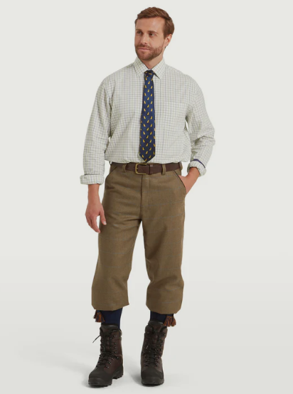 Schoffel Burnham hemd Tattersall klassiek