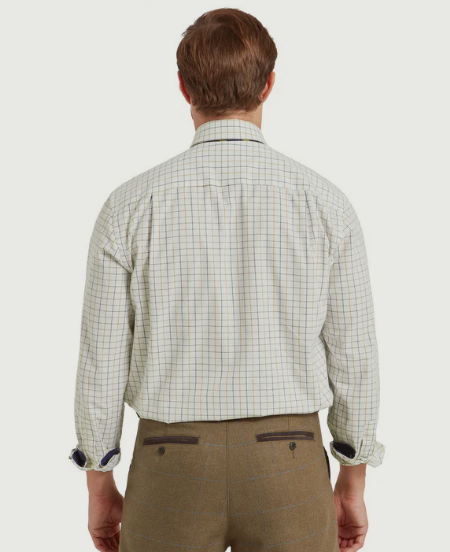 Schoffel Burnham hemd Tattersall klassiek