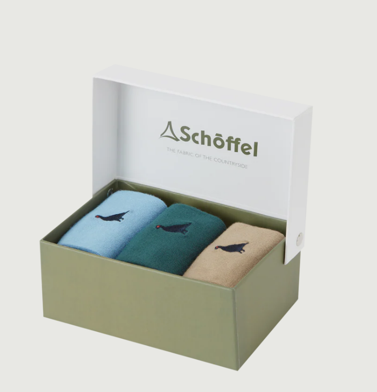 Schoffel Country Bamboo Chaussettes set 3 Ptarmigan