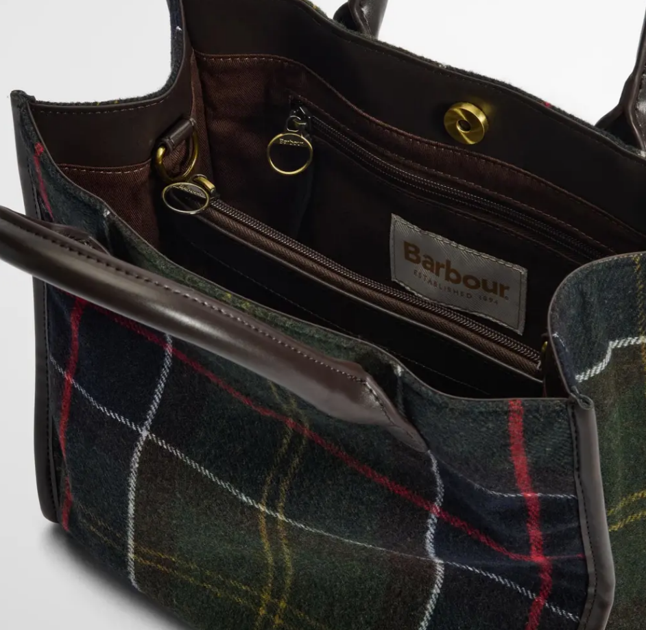 Barbour Sac Barhill Tartan tote bag
