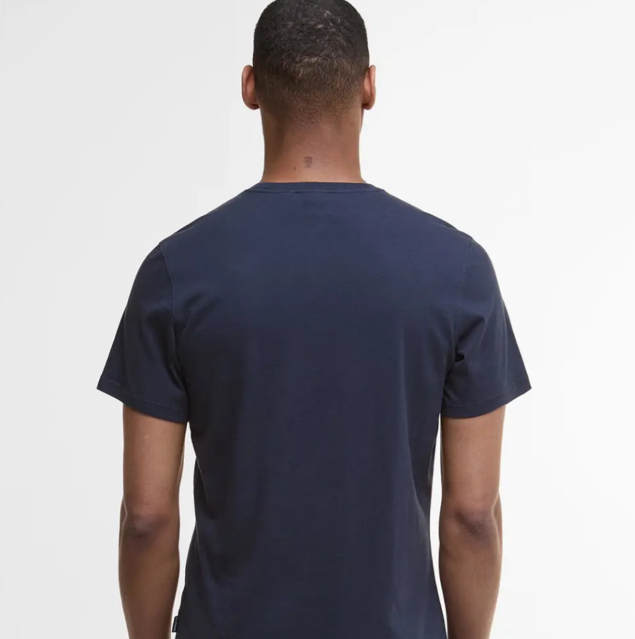 Barbour T-shirt bleu Tartan
