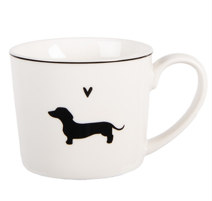 Mug porcelaine motif Teckel