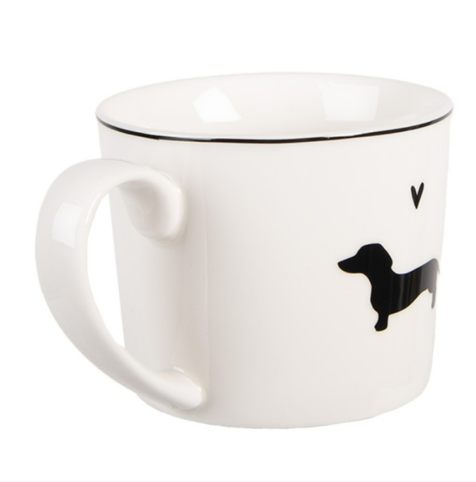 Mug porcelaine motif Teckel