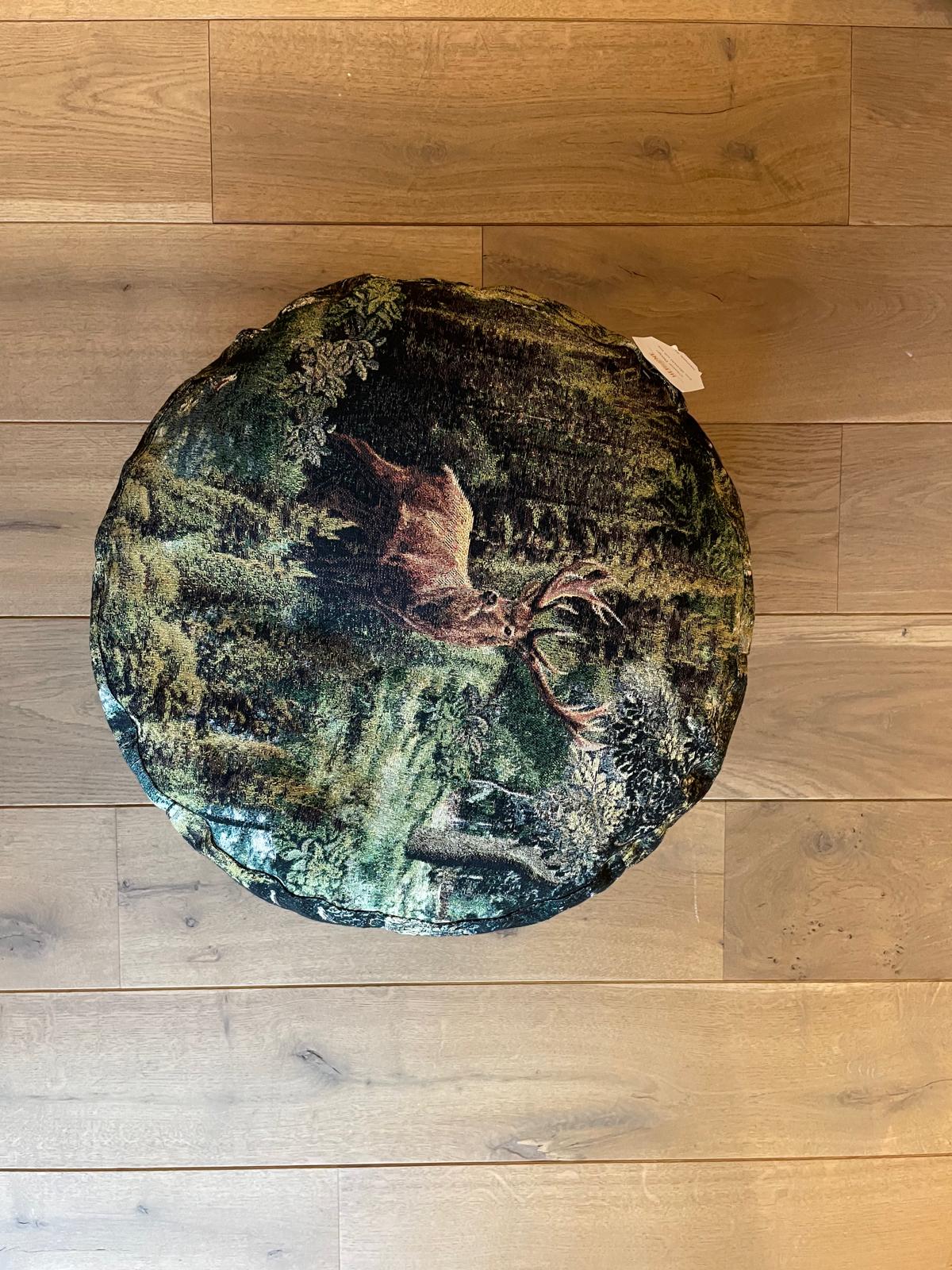 Hermine P pouf/ tabouret hert groen