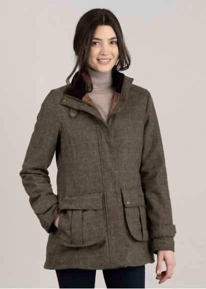 Barbour tweed jas dames
