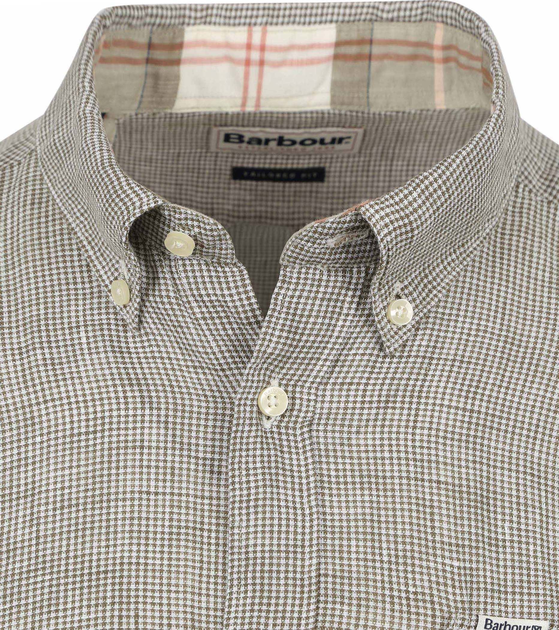 Barbour hemd lin olive
