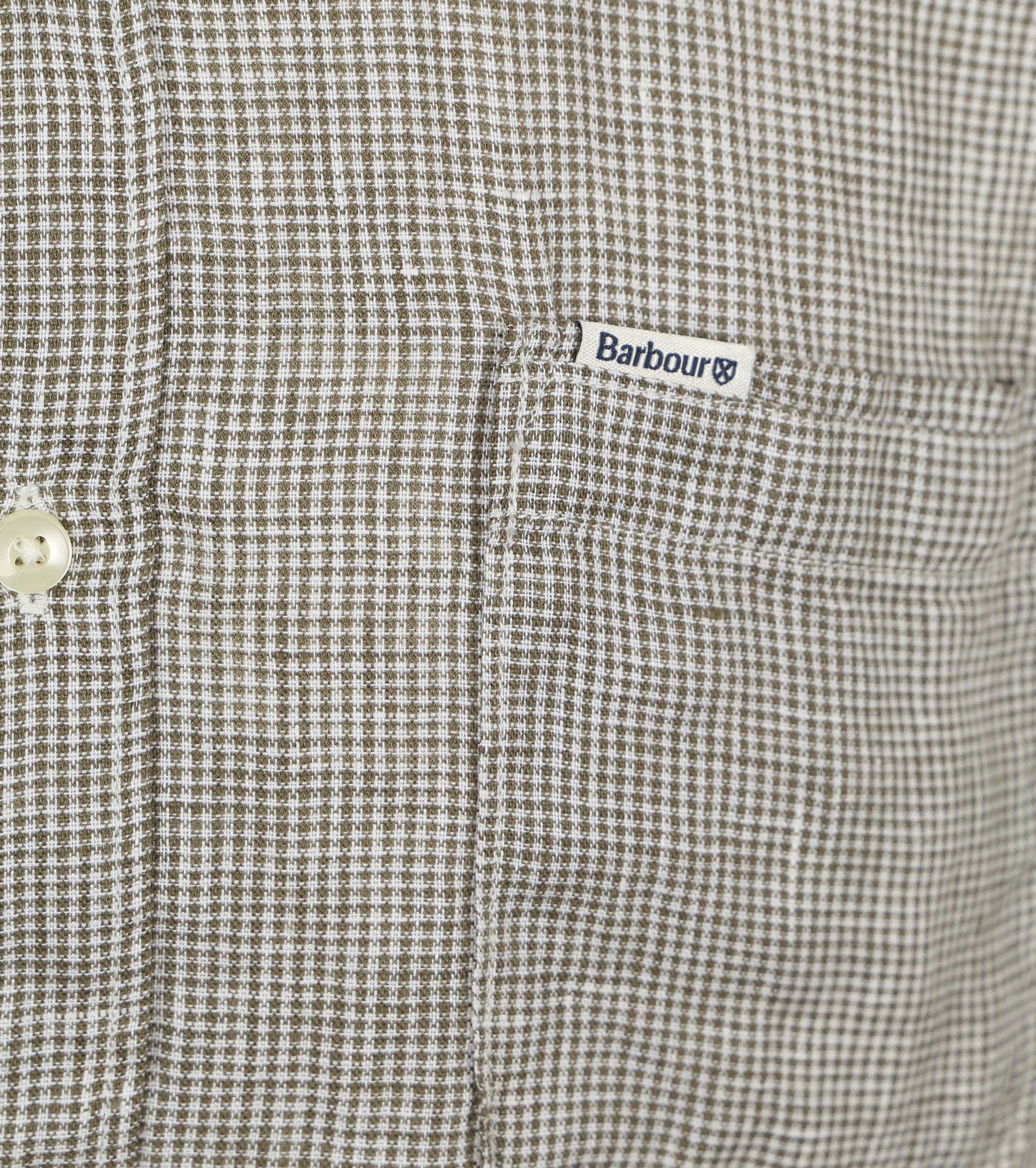 Barbour hemd lin olive