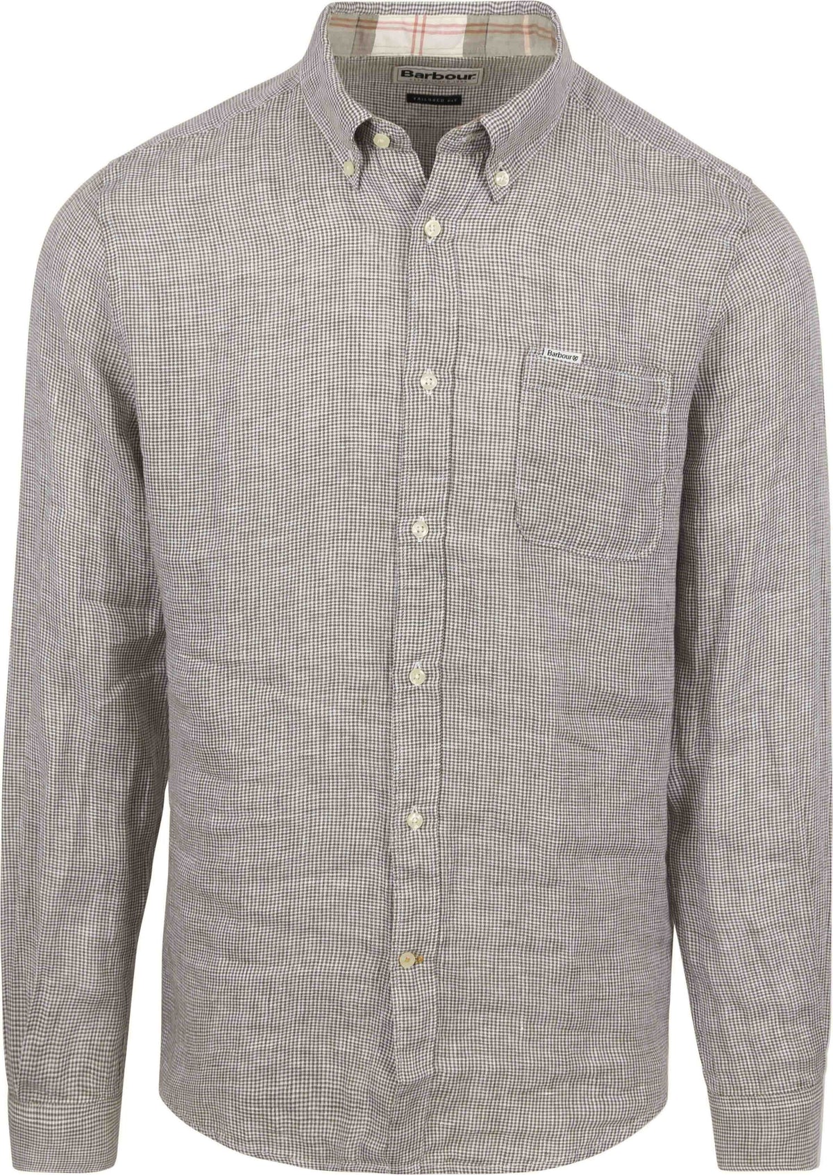 Barbour hemd lin olive