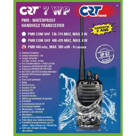 CRT7 draagbare radiotalkie (België)