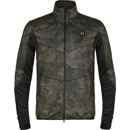 Harkila camo fleecejas noctyx zwart