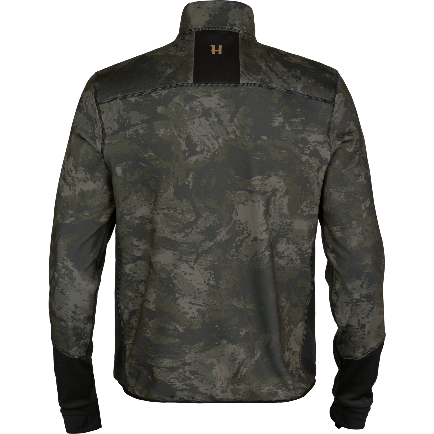 Harkila camo fleecejas noctyx zwart