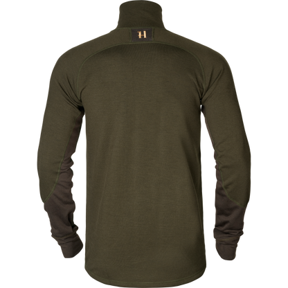 Harkila Base Warm Zip Neck Willow green