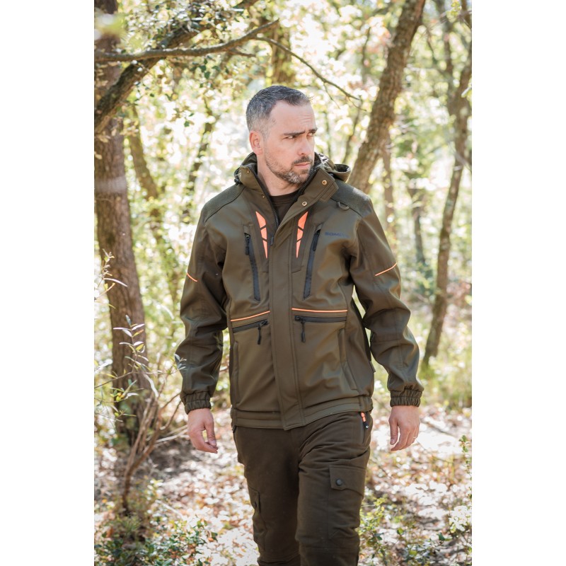 Somlys Softshell jas groen 