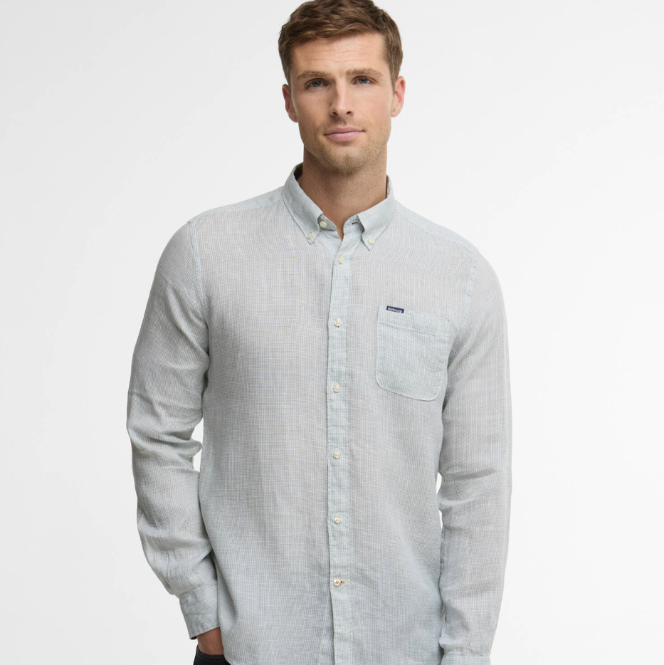 Barbour Chemise en lin olive