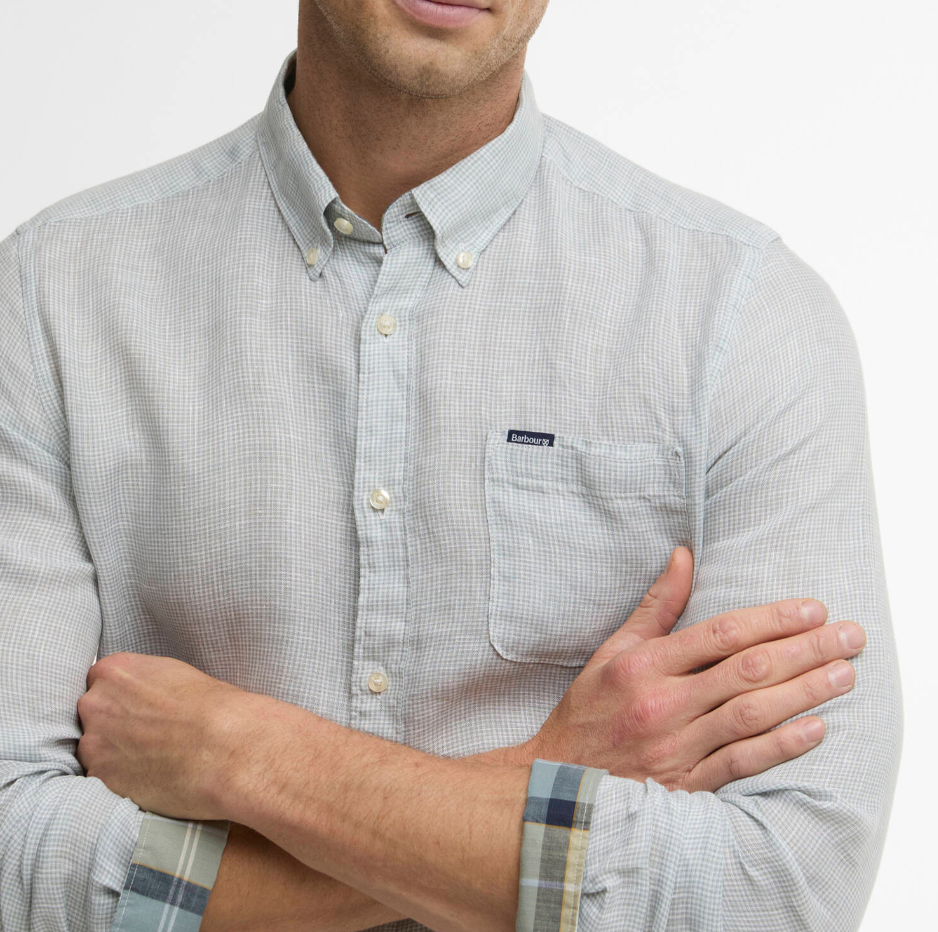 Barbour Chemise en lin olive