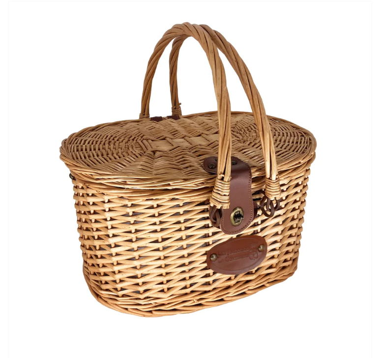 Picknickmand rotan naturel, deksel naar buiten open | Mandenmakerij en Rotanmeubelfabriek Picknickmand rotan naturel, deksel naar buiten open | Mandenmakerij en Rotanmeubelfabriek