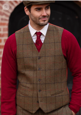 Alan Paine Gilet Tweed