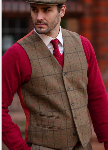 Alan Paine Gilet Tweed