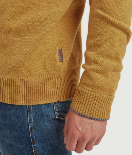 Schoffel Blair 1/4 zip jumper mustard