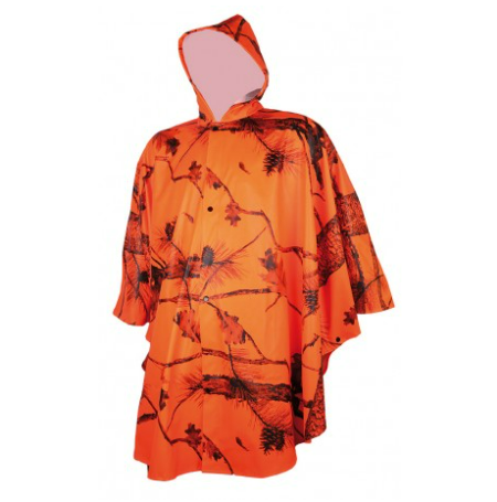 Treeland oranje camouflageponcho