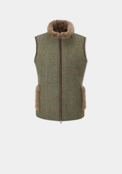 Alan Paine Combrook dames tweed gilet