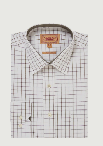 Schoffel Country Chemise Tattersall Dark Olive
