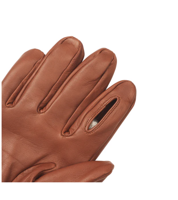 Laksen Gants Sutton merino + cuir