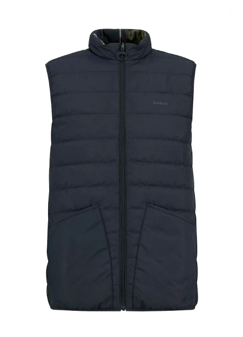 Barbour Reversible tartan puffer gilet
