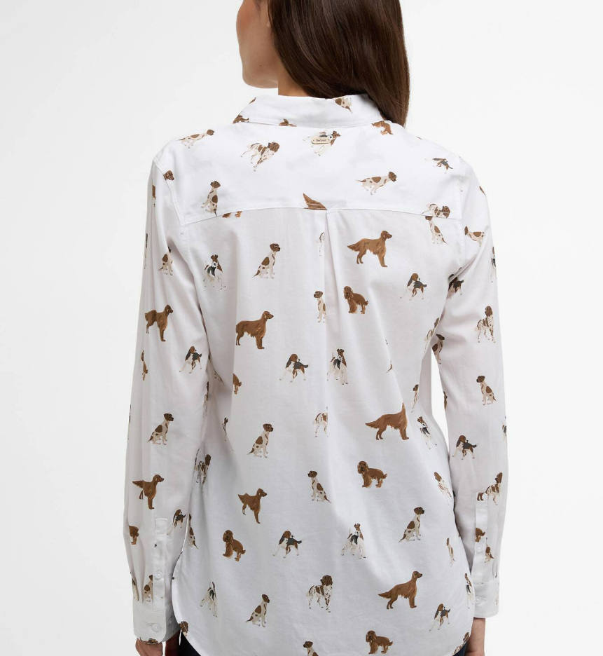 Barbour chemise safari motif chiens