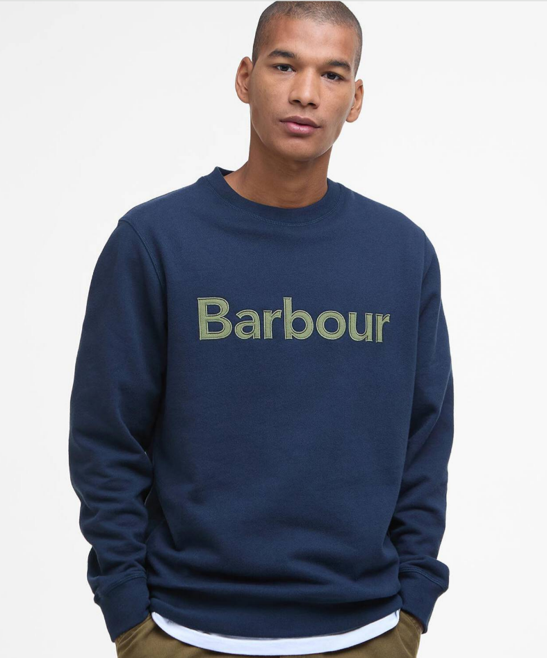 Barbour sweat logo piqué