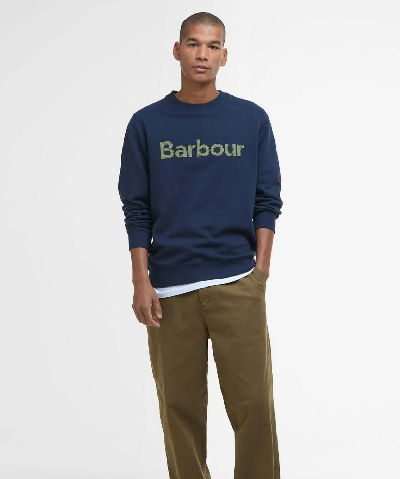 Barbour sweat logo piqué