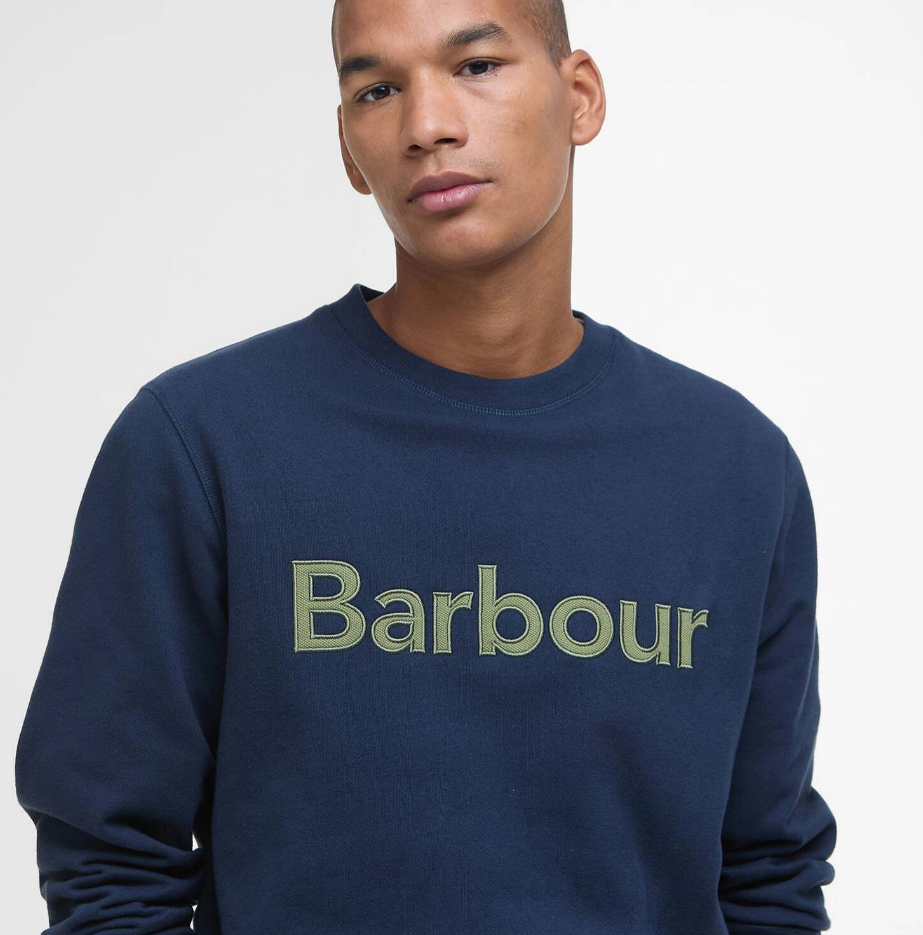Barbour sweat logo piqué