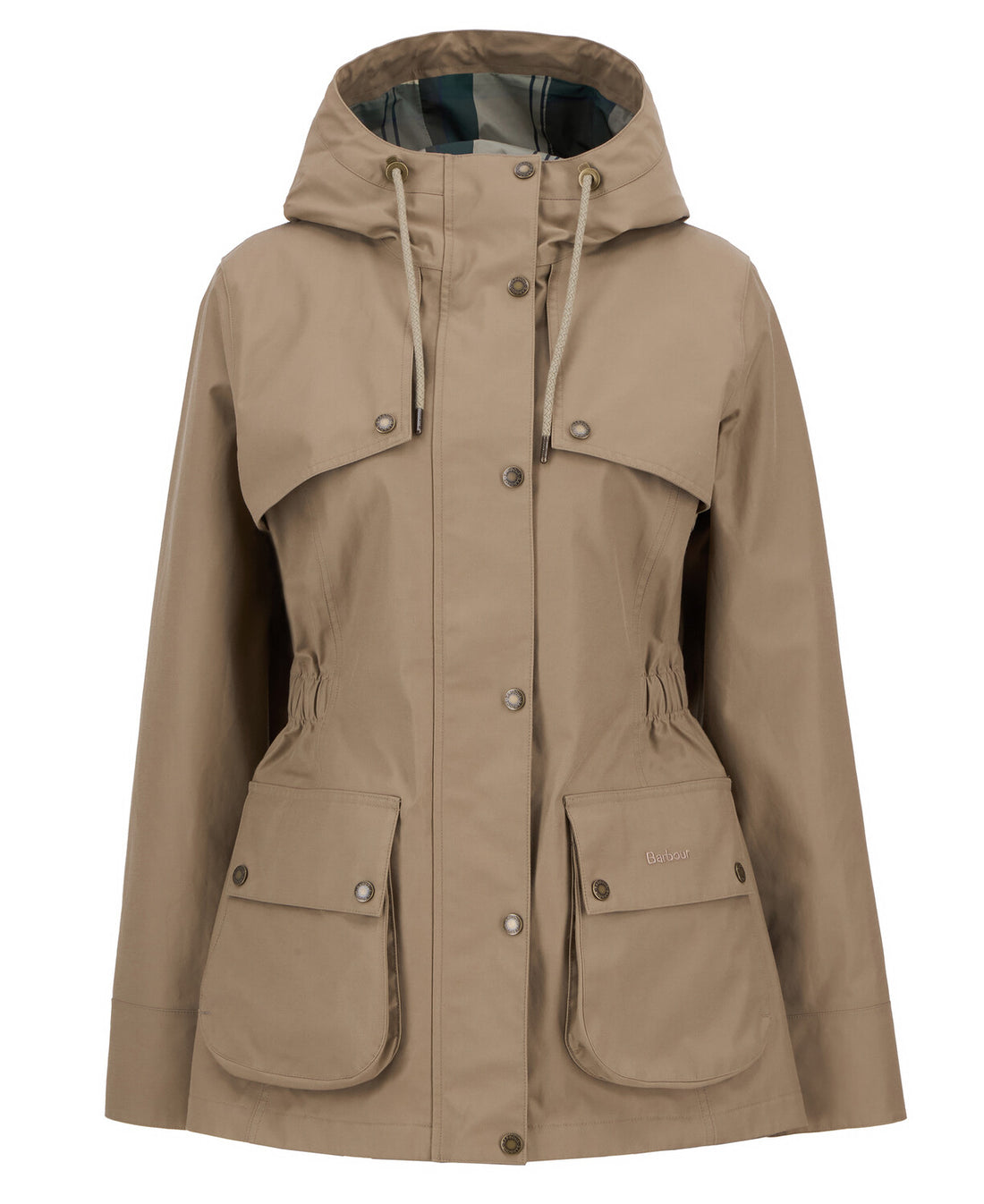 Barbour Damesjas Maple Beige Groene Tartan