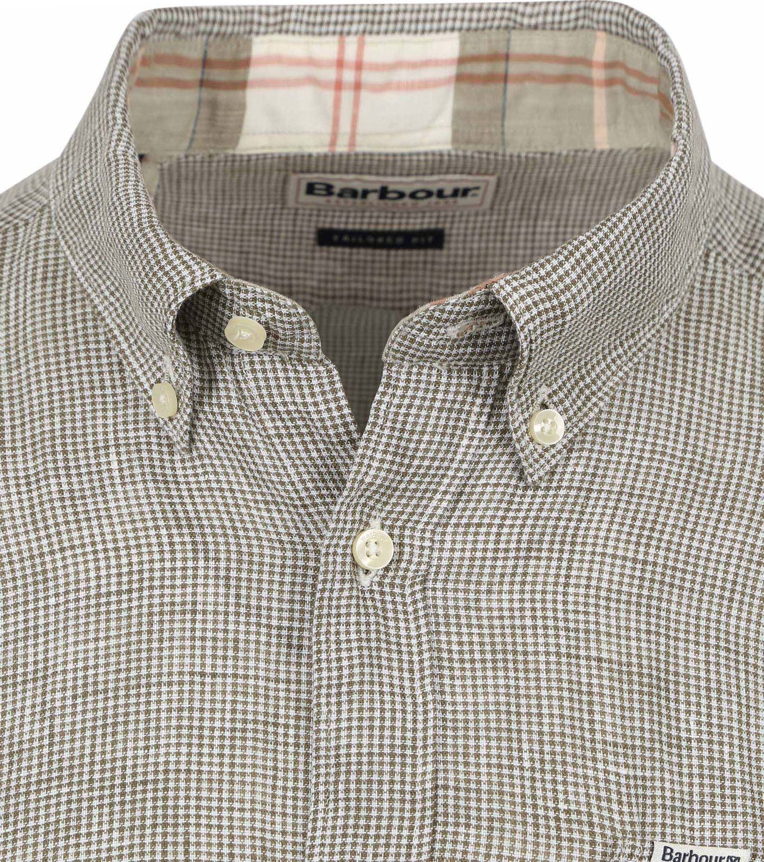 Barbour hemd lin olive