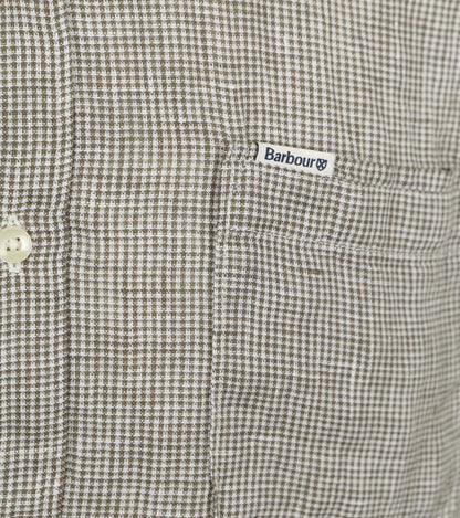 Barbour hemd lin olive